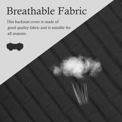 Car Back Seat Cover – Non-Slip Breathable Rear Protector